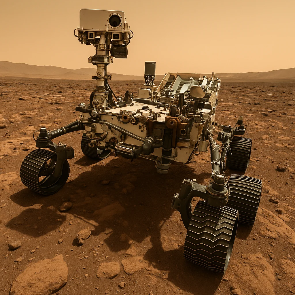 Mars Perseverance rover selfie on Martian surface