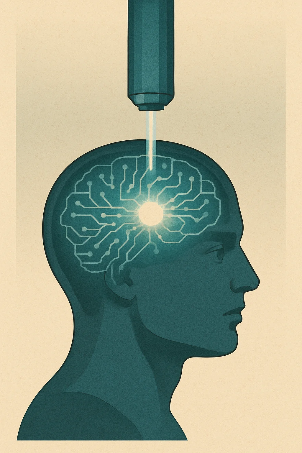 Visualization of mind uploading process