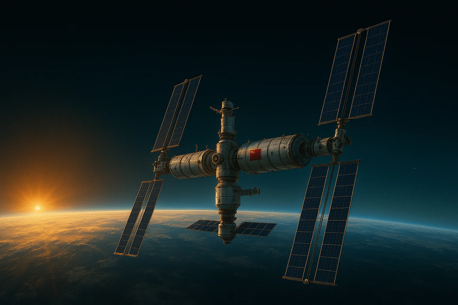 China's Tiangong space station in orbit