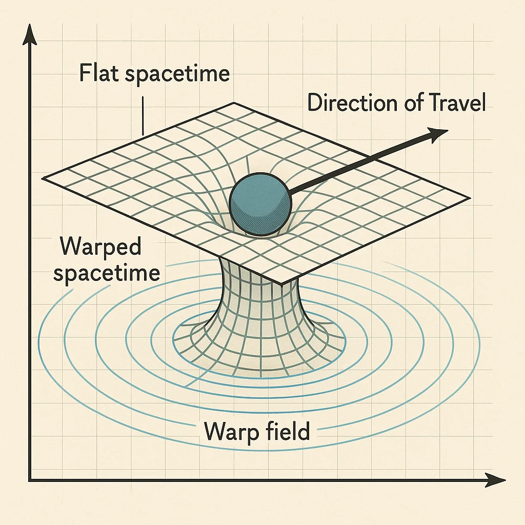 Warp field visualization