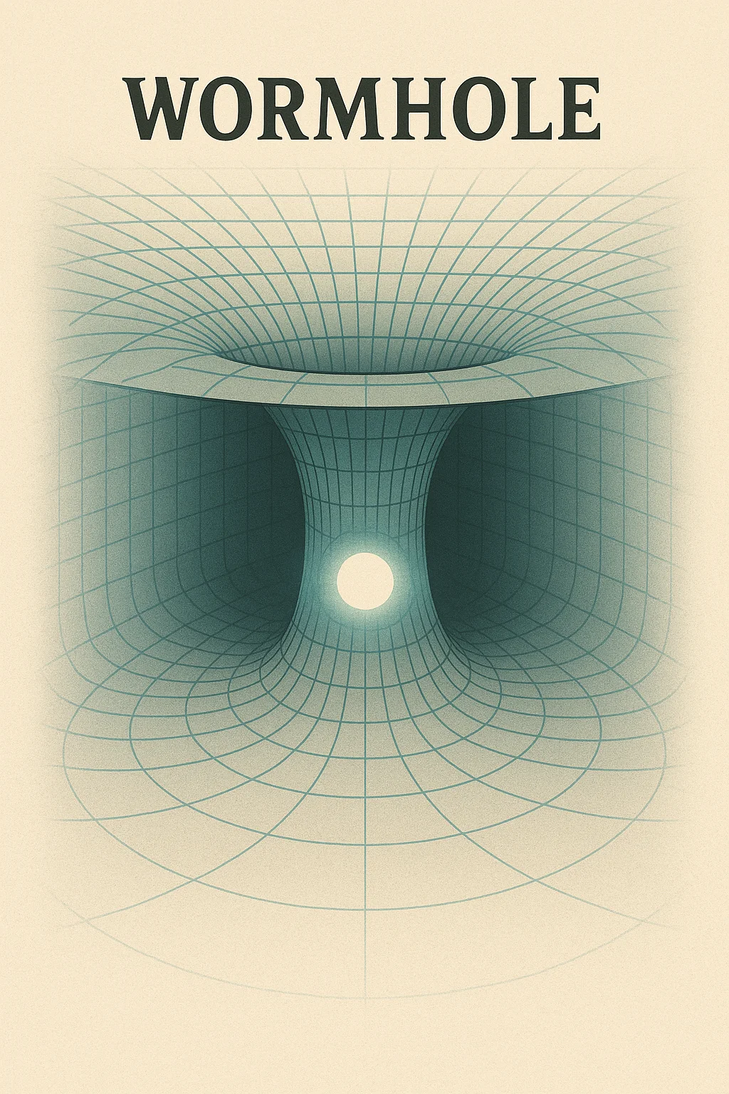 Wormhole spacetime diagram